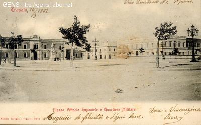 Vecchia Trapani 354 - Trapani - Piazza Vitt Emanuele e Quartiere Militare 1902.jpg